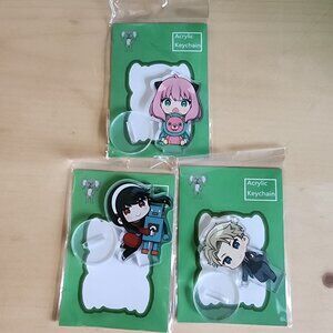 Fan Art Spy X Family Acrylic Stand Set Of 3 Anya Yor & Loid‎